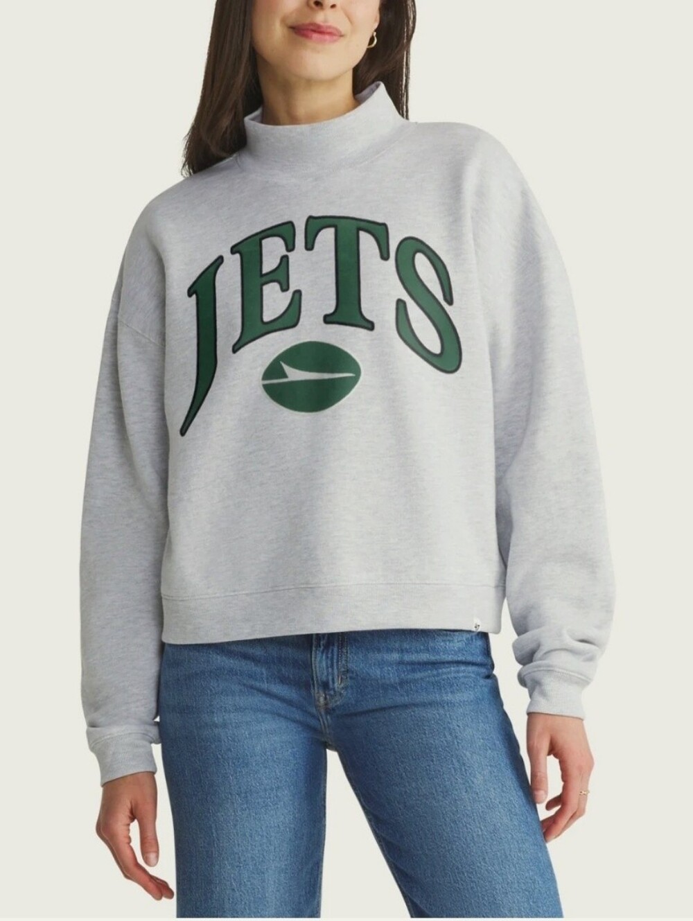 NWT New York Jets Vantage ’47 Women's Mock Neck Pullover, Small